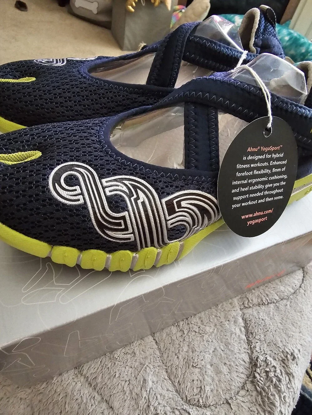 Ahnu Women's Blue Spell Yoga Split 9US New - Picture 3 of 7